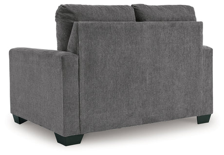 Rannis Pewter Twin Sofa Sleeper and Recliner from Ashley - Luna Furniture