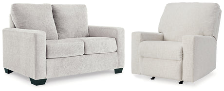Rannis Snow Twin Sofa Sleeper and Recliner from Ashley - Luna Furniture