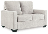 Rannis Snow Twin Sofa Sleeper and Recliner from Ashley - Luna Furniture