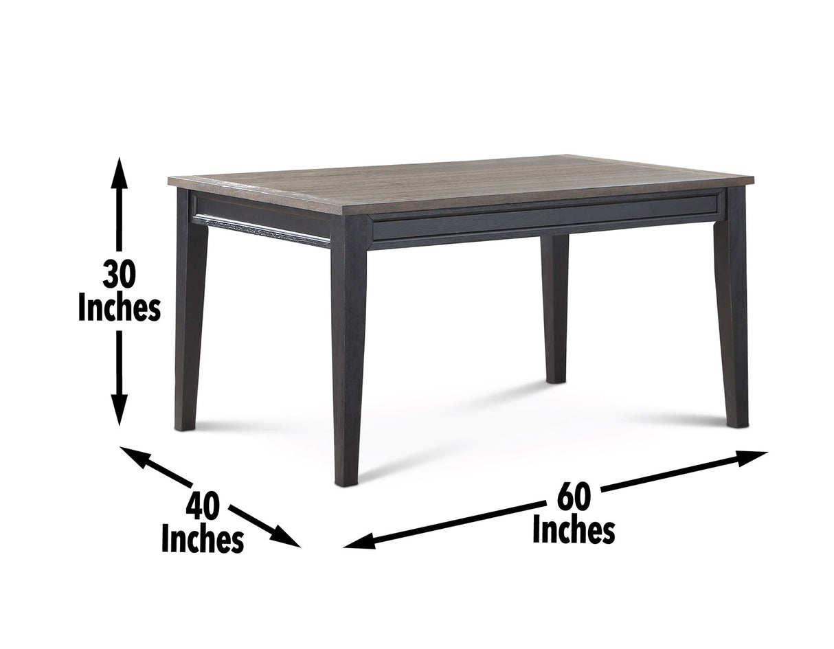 Raven Noir 59.5 Inch Dining Table from Steve Silver - Luna Furniture