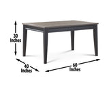 Raven Noir 59.5 Inch Dining Table from Steve Silver - Luna Furniture