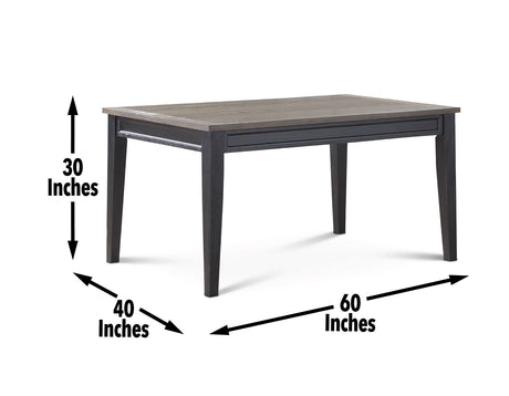 Raven Noir 59.5 Inch Dining Table from Steve Silver - Luna Furniture