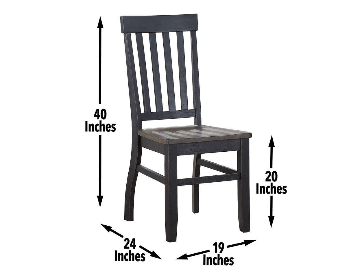 Raven Noir Ebony/Driftwood Dining Room Set from Steve Silver - Luna Furniture