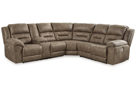 Ravenel Fossil 3-Piece Power Reclining Sectional from Ashley - Luna Furniture