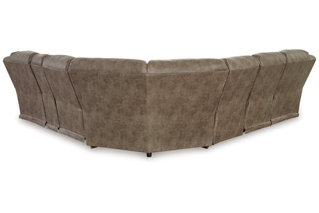 Ravenel Fossil 4-Piece Power Reclining Sectional from Ashley - Luna Furniture