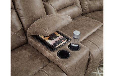 Ravenel Fossil 4-Piece Power Reclining Sectional from Ashley - Luna Furniture