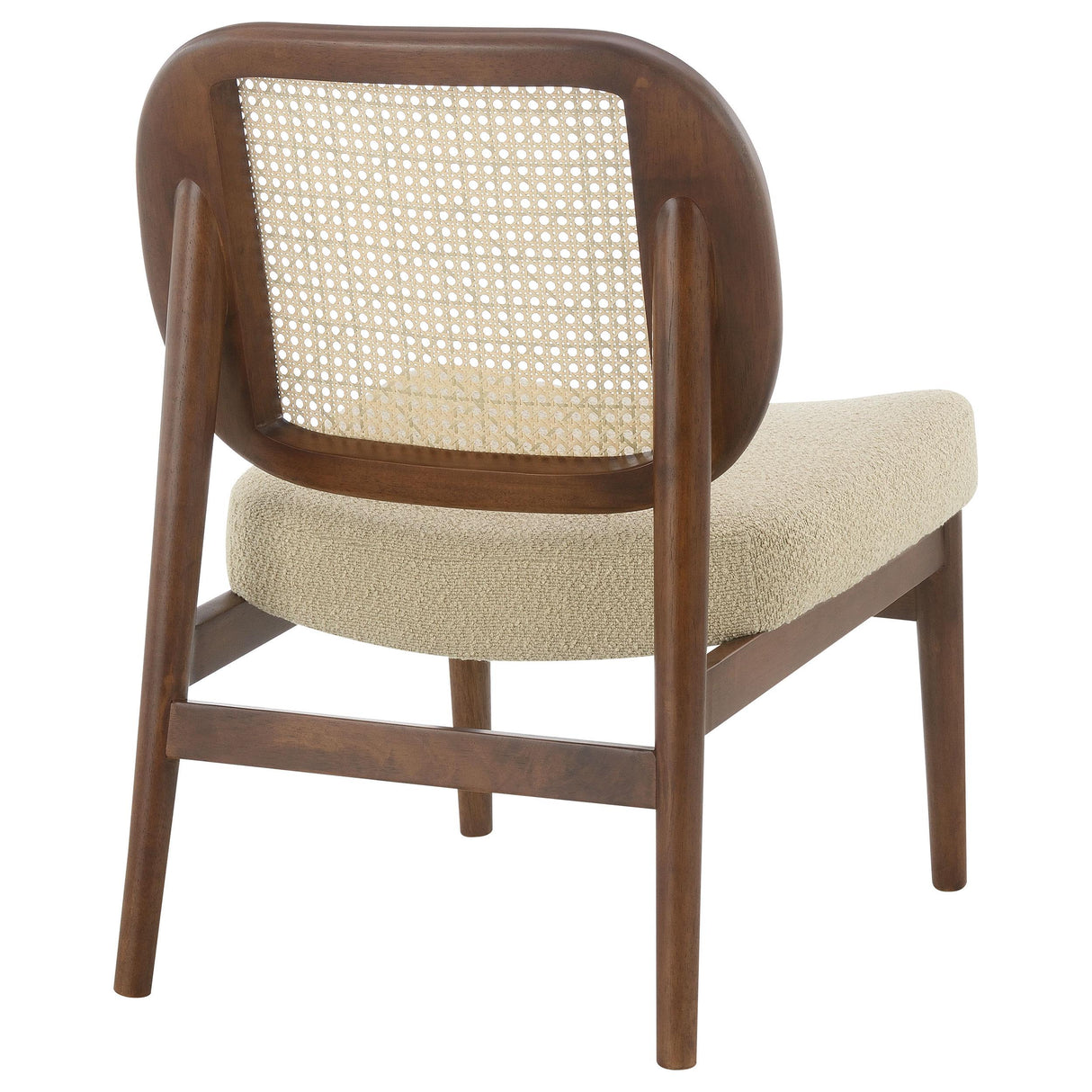 Rayo Camel Rattan Cane Back Accent Chair with Padded Seat from Coaster - Luna Furniture