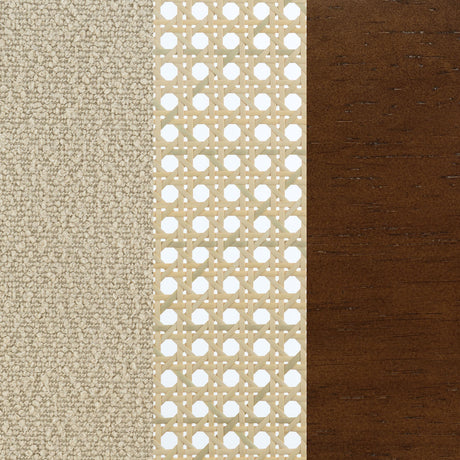 Rayo Camel Rattan Cane Back Accent Chair with Padded Seat from Coaster - Luna Furniture