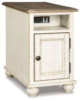 Realyn 2 End Tables in White/Brown from Ashley - Luna Furniture