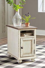 Realyn 2 End Tables in White/Brown from Ashley - Luna Furniture