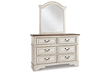 Realyn Chipped White Dresser and Mirror from Ashley - Luna Furniture