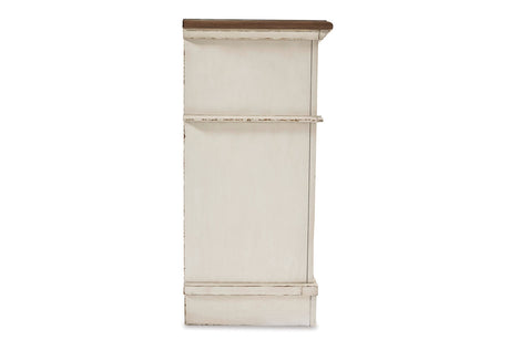 Realyn Chipped White Dresser and Mirror from Ashley - Luna Furniture
