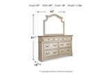 Realyn Chipped White Upholstered Sleigh Bedroom Set from Ashley - Luna Furniture