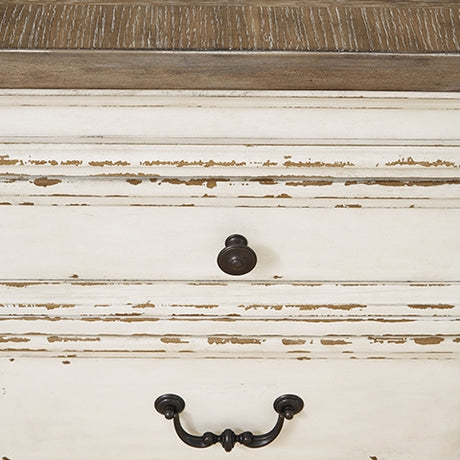 Realyn Dining Table and 8 Chairs in Chipped White from Ashley - Luna Furniture