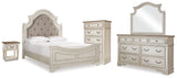 Realyn Queen Panel Bed Dresser, Mirror, Chest and Nightstand from Ashley - Luna Furniture