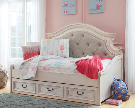 Realyn Two-tone Twin Storage Day Bed and Dresser from Ashley - Luna Furniture