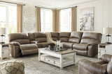 Realyn White/Brown Coffee Table and 2 Chairside End Tables from Ashley - Luna Furniture