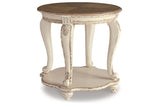 Realyn White/Brown Coffee Table and 2 End Tables from Ashley - Luna Furniture