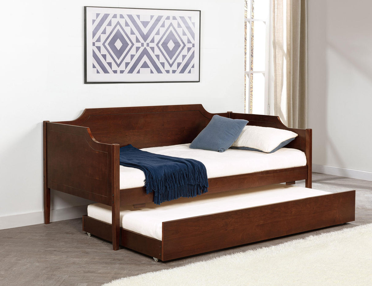 Redding Cherry Wood Twin Daybed With Trundle from Coaster - Luna Furniture