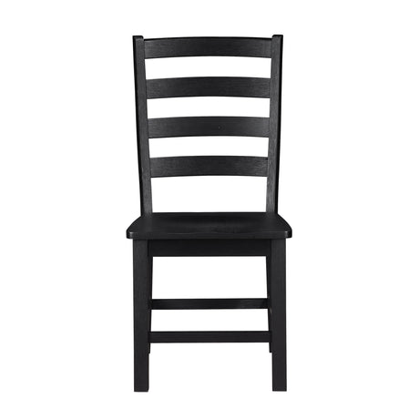 Redmond White/Black 7-Piece 72" Dining Set from Homelegance - Luna Furniture