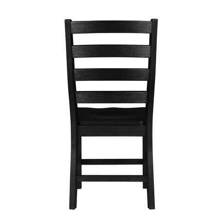 Redmond White/Black 7-Piece 72" Dining Set from Homelegance - Luna Furniture
