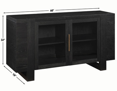 Reid 60″ Server, Black Finish from Steve Silver - Luna Furniture