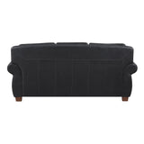 Remington Black Leather Sofa from Homelegance - Luna Furniture