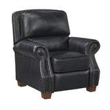 Remington Black Push Back Leather Reclining Chair from Homelegance - Luna Furniture