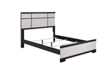 Remington Black/White King Panel Bed from Crown Mark - Luna Furniture