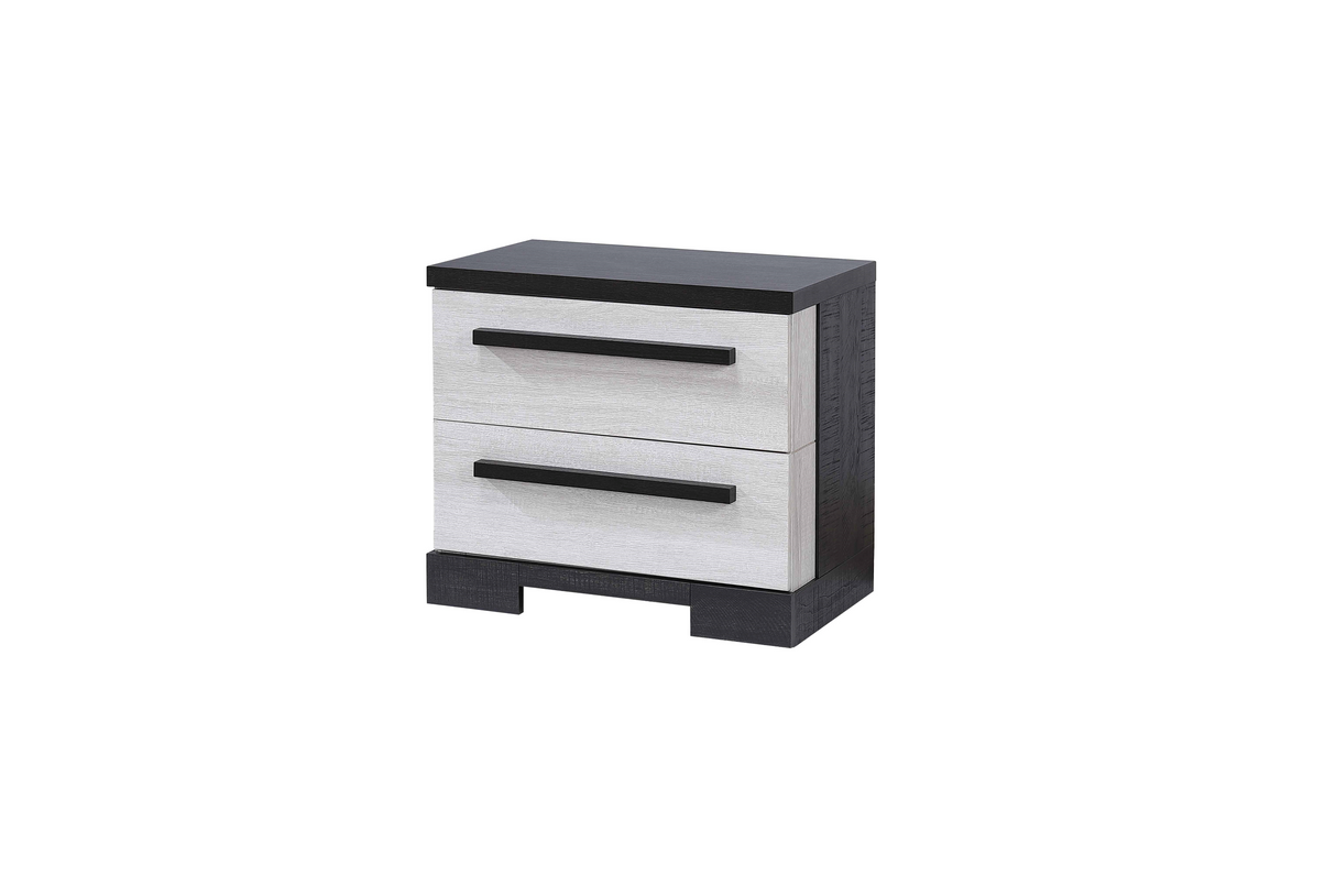 Remington Black/White Nightstand from Crown Mark - Luna Furniture