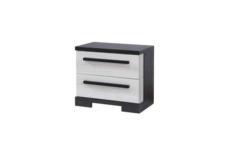 Remington Black/White Nightstand from Crown Mark - Luna Furniture