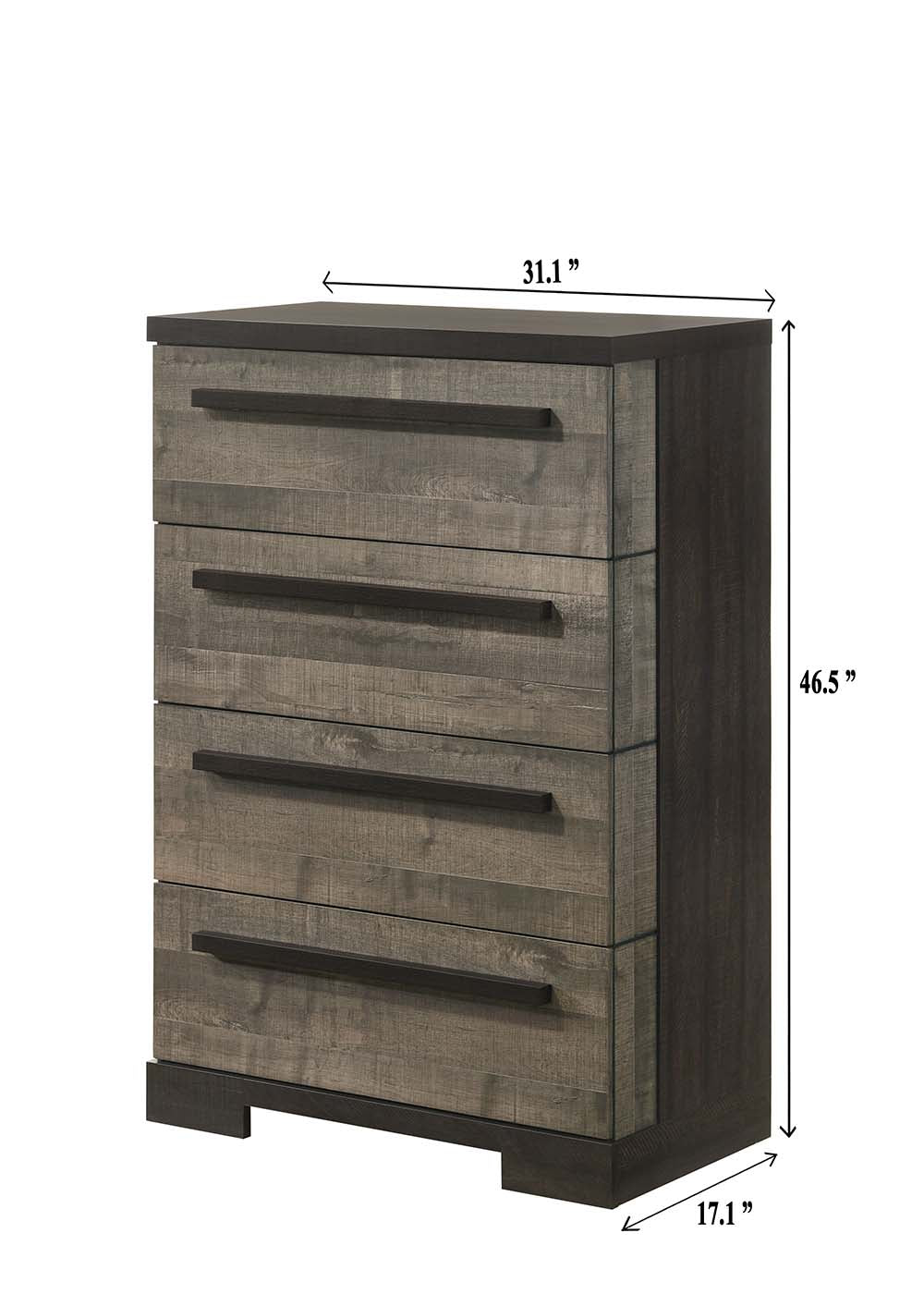 Remington Brown/Gray Chest from Crown Mark - Luna Furniture