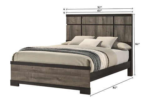 Remington Brown/Gray Panel Bedroom Set from Crown Mark - Luna Furniture
