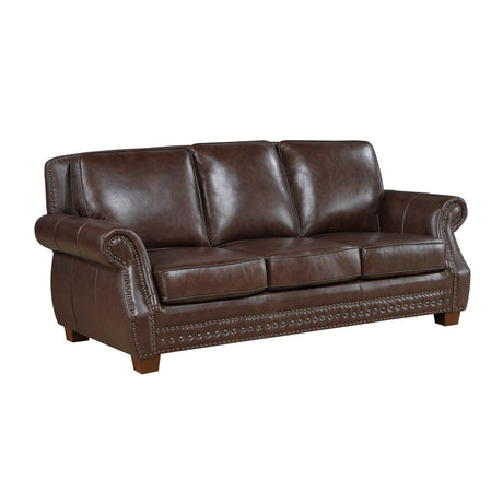 Remington Brown Leather Living Room Set from Homelegance - Luna Furniture