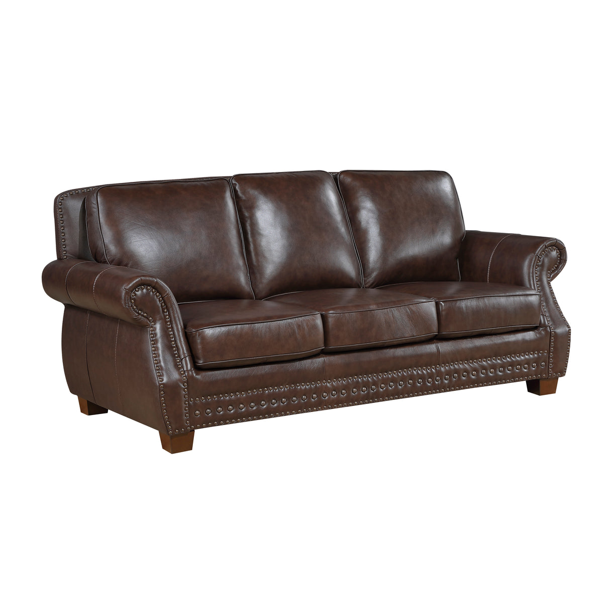 Remington Brown Leather Sofa from Homelegance - Luna Furniture