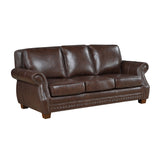Remington Brown Leather Sofa from Homelegance - Luna Furniture