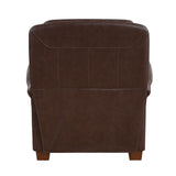 Remington Brown Push Back Leather Reclining Chair from Homelegance - Luna Furniture