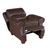 Remington Brown Push Back Leather Reclining Chair from Homelegance - Luna Furniture