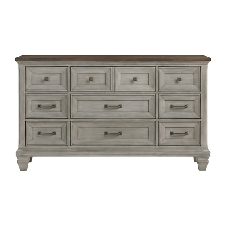 Renton Antique Gray/Brown Dresser from Homelegance - Luna Furniture