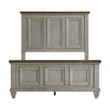 Renton Antique Gray/Brown King Panel Bed from Homelegance - Luna Furniture