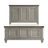 Renton Antique Gray/Brown Queen Bed, Dresser, Mirror, and Nightstand from Homelegance - Luna Furniture