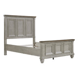 Renton Antique Gray/Brown Queen Bed, Dresser, Mirror, and Nightstand from Homelegance - Luna Furniture