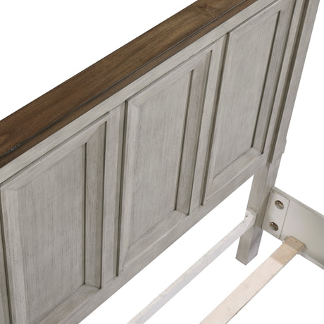 Renton Antique Gray/Brown Queen Bed from Homelegance - Luna Furniture