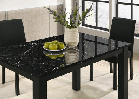 Resia Black Dining Table from Crown Mark - Luna Furniture