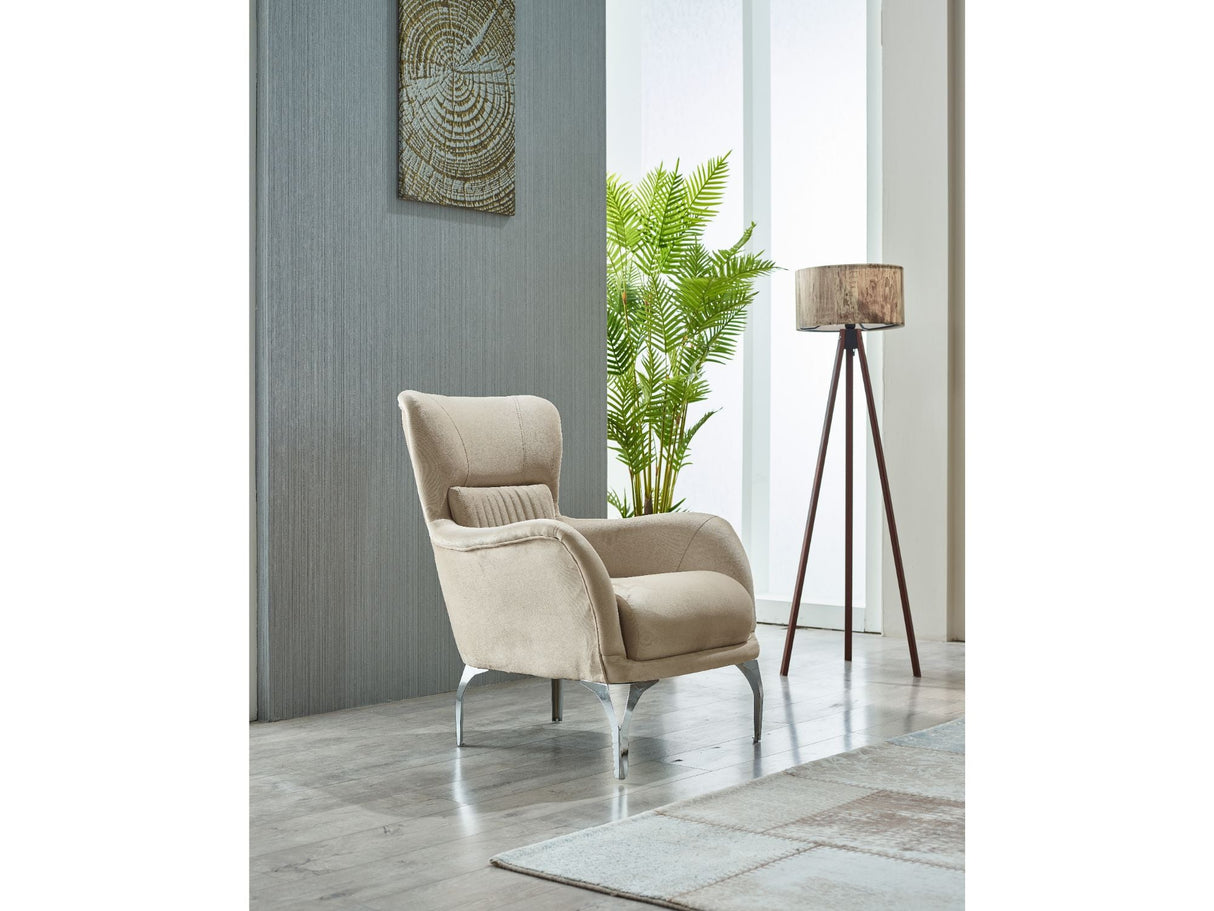 Resital Chair in Beige from Furnia - Luna Furniture