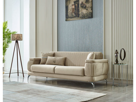 Resital Beige 3-Piece Living Room Set (Sofa & Loveseat & Chair) from Furnia - Luna Furniture