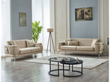 Resital Beige 3-Piece Living Room Set (Sofa & Loveseat & Chair) from Furnia - Luna Furniture