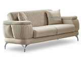 Resital 3-pieces (Sofa & Loveseat & Chair) Livingroom Set in Beige from Furnia - Luna Furniture