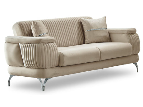 Resital Beige 3-Piece Living Room Set (Sofa & Loveseat & Chair) from Furnia - Luna Furniture