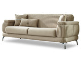 Resital Beige 3-Piece Living Room Set (Sofa & Loveseat & Chair) from Furnia - Luna Furniture